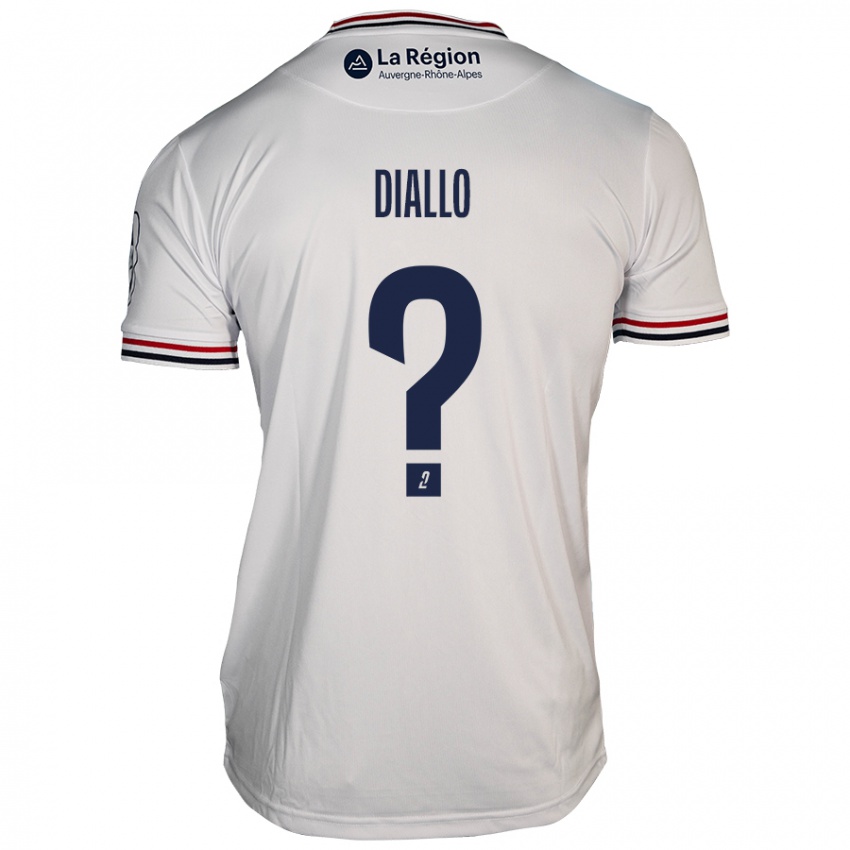 Kinder Baïla Diallo #0 Weiß Auswärtstrikot Trikot 2024/25 T-Shirt