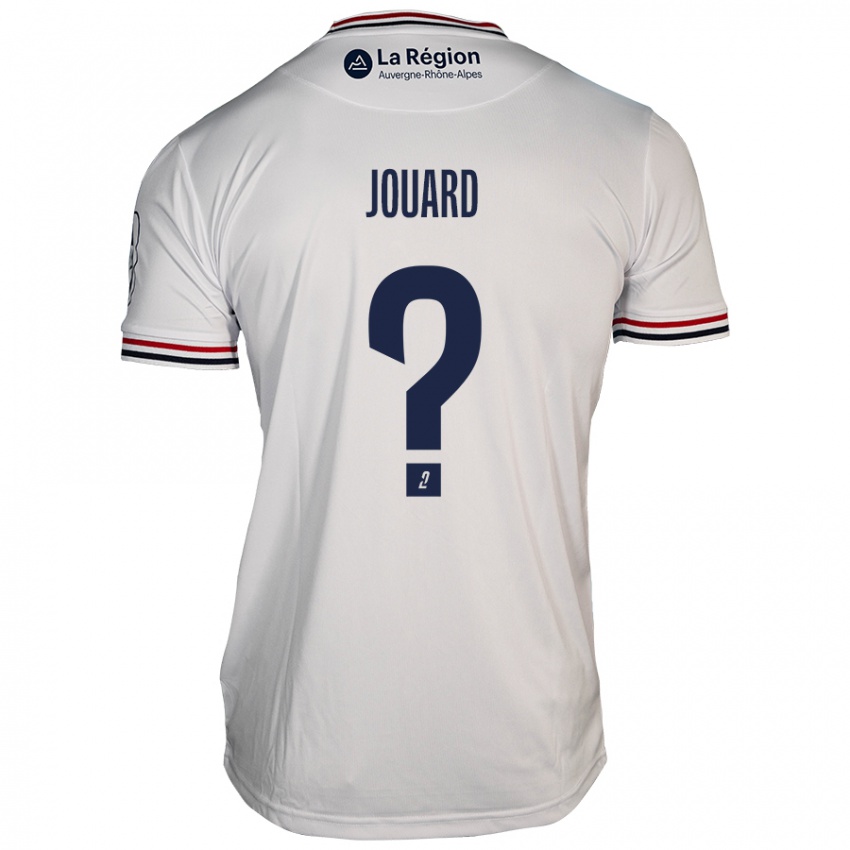 Kinder Dylan Jouard #0 Weiß Auswärtstrikot Trikot 2024/25 T-Shirt