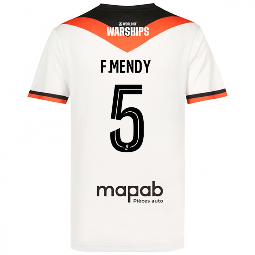 Kinder Formose Mendy #5 Weiß Auswärtstrikot Trikot 2024/25 T-Shirt