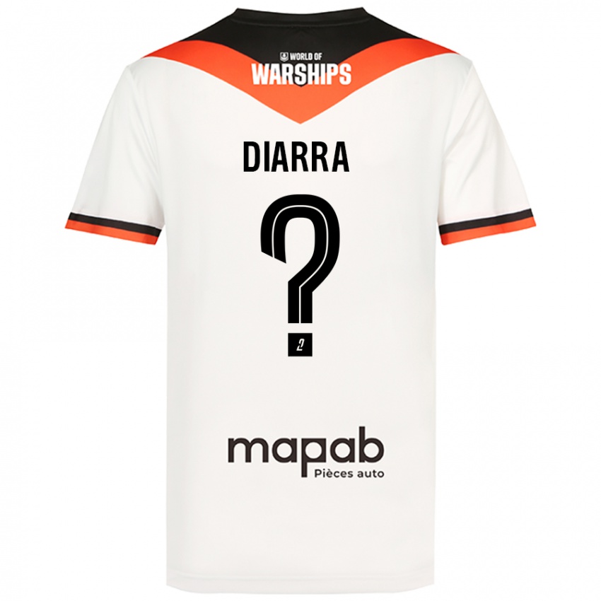 Kinder Boubakar Diarra #0 Weiß Auswärtstrikot Trikot 2024/25 T-Shirt