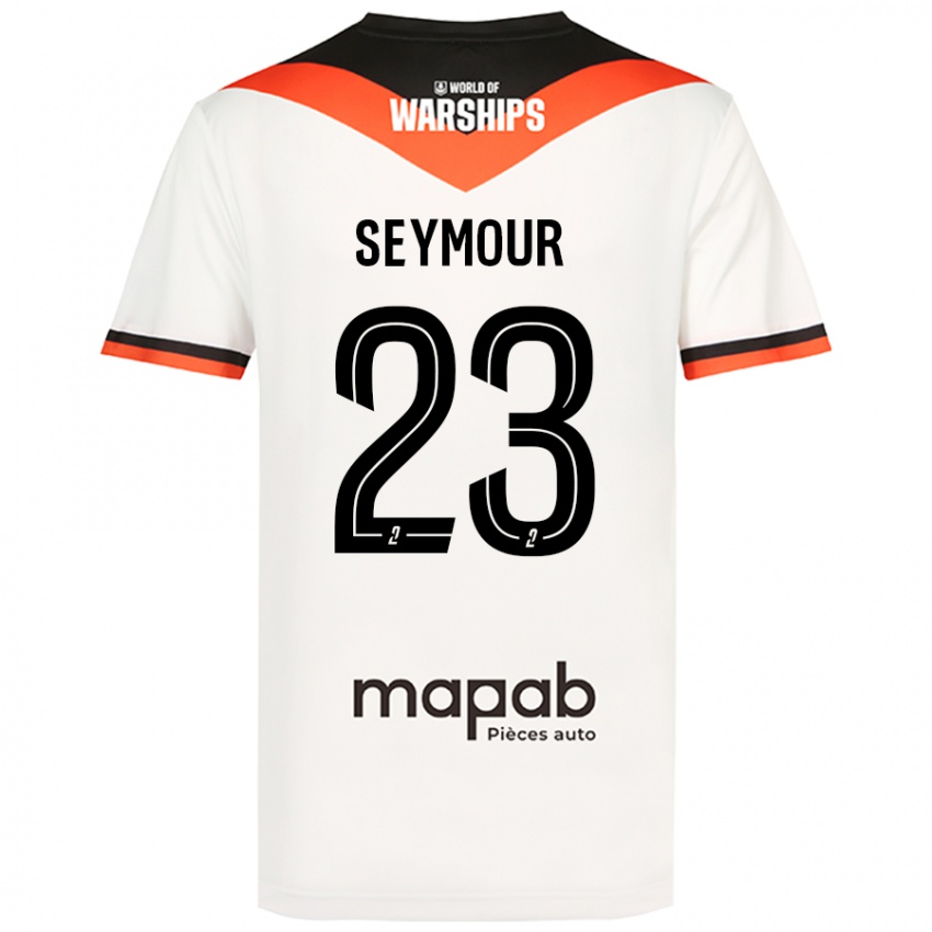 Kinder Brice Seymour #23 Weiß Auswärtstrikot Trikot 2024/25 T-Shirt