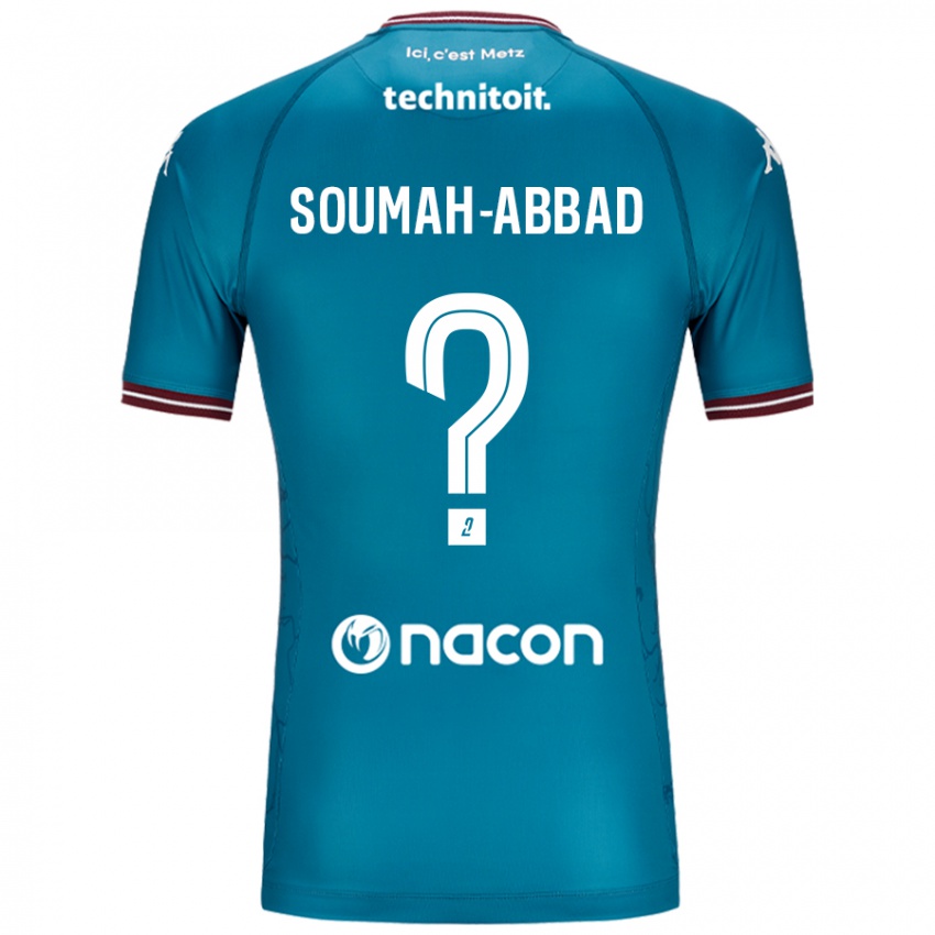 Kinder Édouard Soumah-Abbad #0 Blau Petrol Auswärtstrikot Trikot 2024/25 T-Shirt