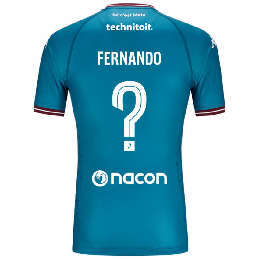 Kinder Josué Fernando #0 Blau Petrol Auswärtstrikot Trikot 2024/25 T-Shirt