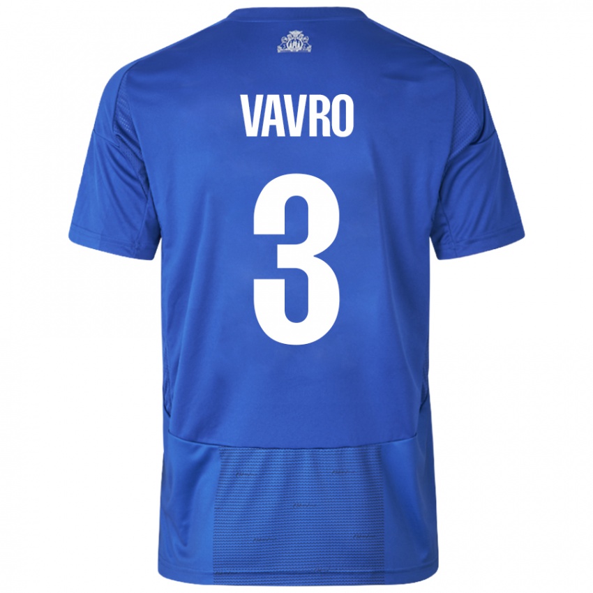 Kinder Denis Vavro #3 Weiß Blau Auswärtstrikot Trikot 2024/25 T-Shirt