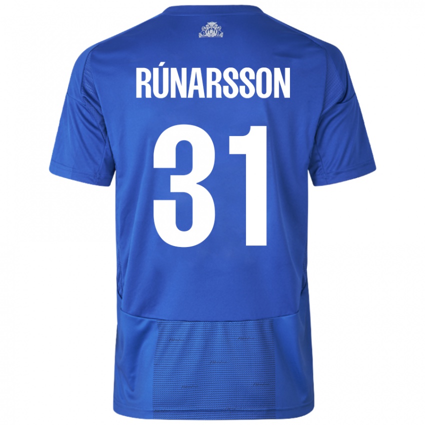 Kinder Runar Alex Runarsson #31 Weiß Blau Auswärtstrikot Trikot 2024/25 T-Shirt