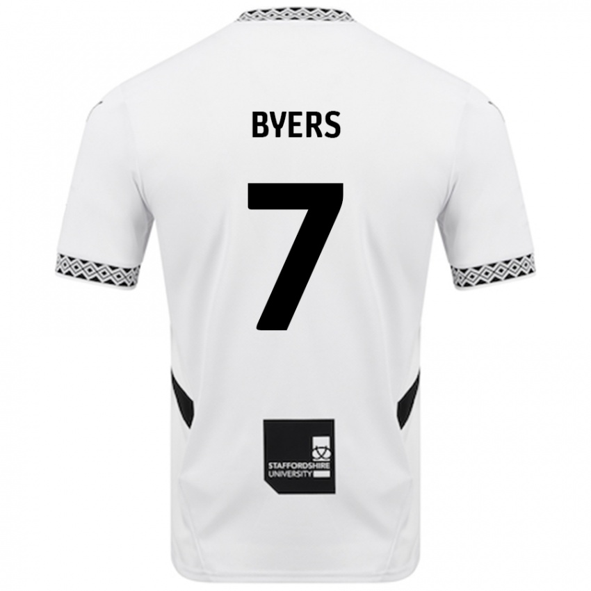 Herren George Byers #7 Weiß Heimtrikot Trikot 2024/25 T-Shirt