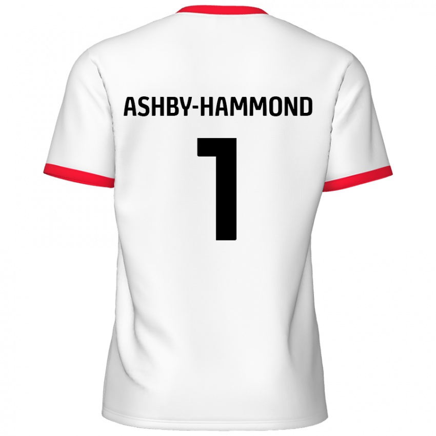 Herren Taye Ashby-Hammond #1 Weiß Rot Heimtrikot Trikot 2024/25 T-Shirt