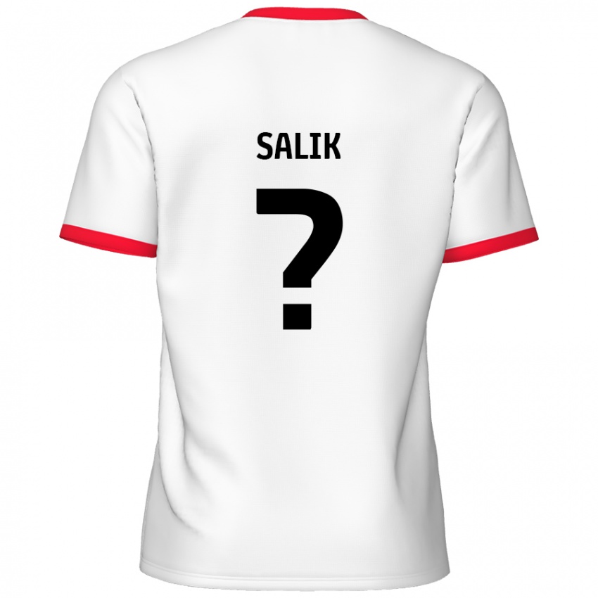 Herren Tanil Salik #0 Weiß Rot Heimtrikot Trikot 2024/25 T-Shirt