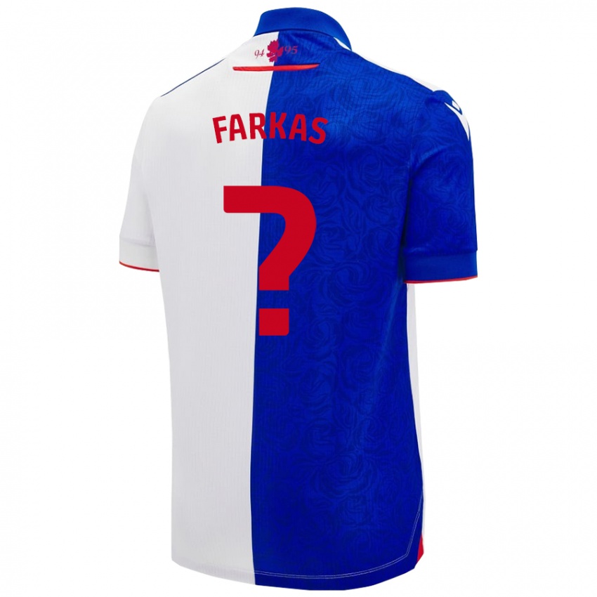 Herren Patrik Farkas #0 Himmelblau Weiß Heimtrikot Trikot 2024/25 T-Shirt