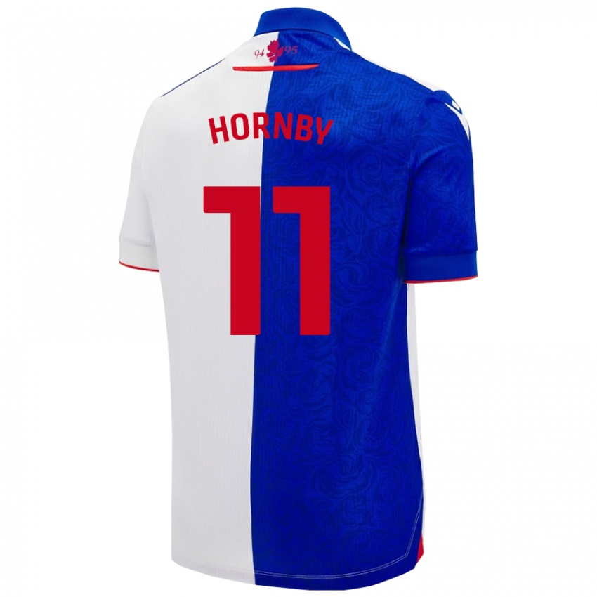 Herren Megan Hornby #11 Himmelblau Weiß Heimtrikot Trikot 2024/25 T-Shirt