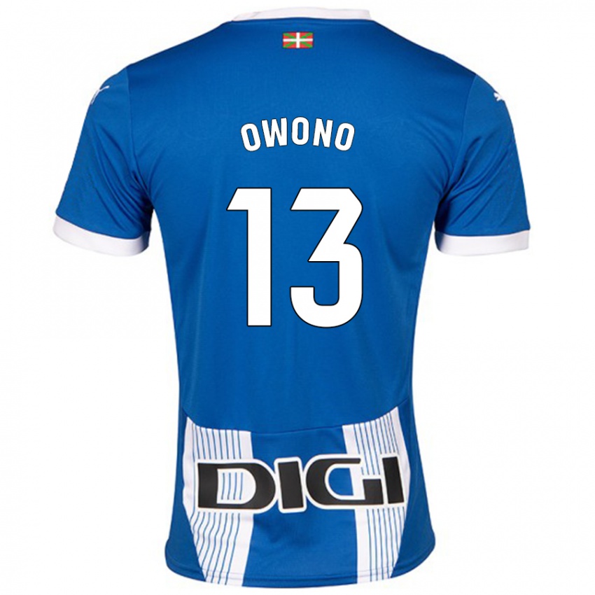 Herren Jesús Owono #13 Blau Heimtrikot Trikot 2024/25 T-Shirt