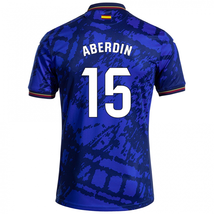 Herren Nabil Aberdin #15 Dunkleres Blau Heimtrikot Trikot 2024/25 T-Shirt