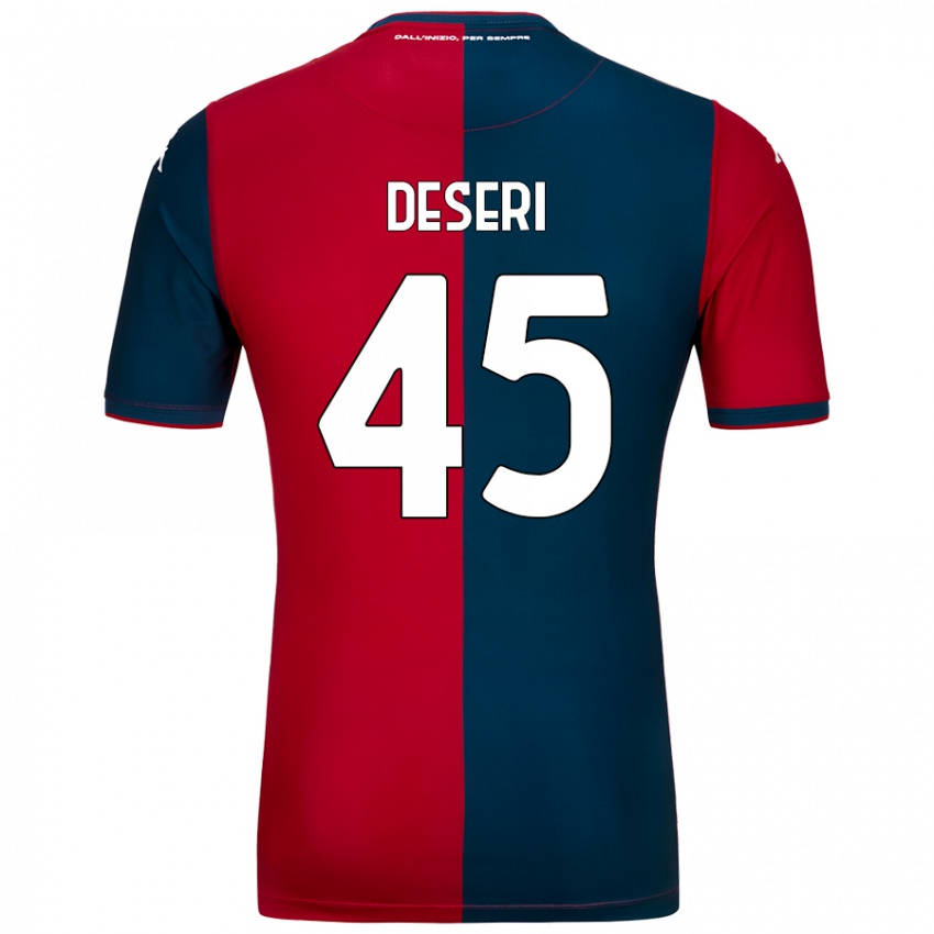 Herren Gracien Deseri #45 Rot Dunkelblau Heimtrikot Trikot 2024/25 T-Shirt