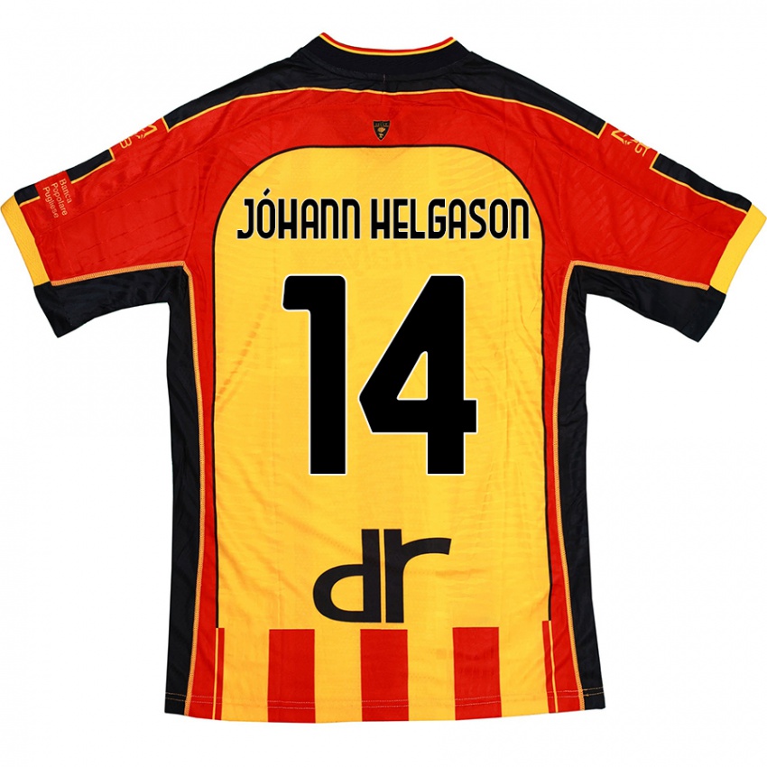 Herren Thórir Jóhann Helgason #14 Gelb Rot Heimtrikot Trikot 2024/25 T-Shirt