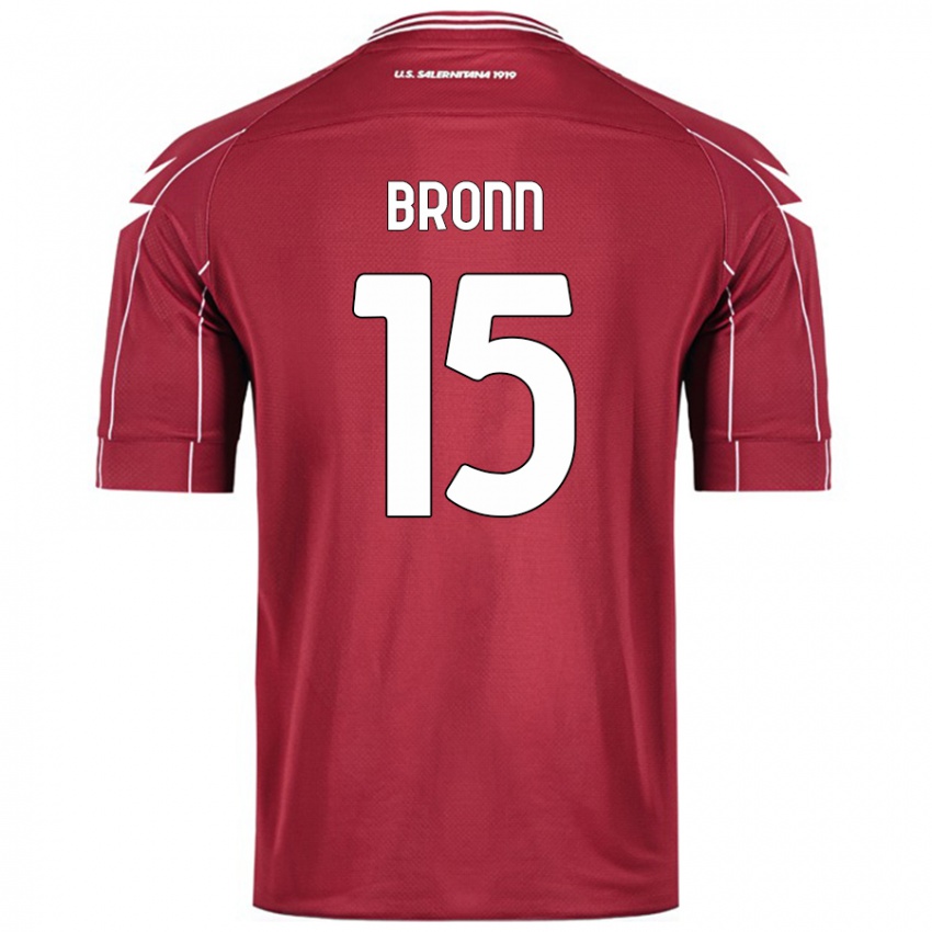 Herren Dylan Bronn #15 Burgundrot Heimtrikot Trikot 2024/25 T-Shirt