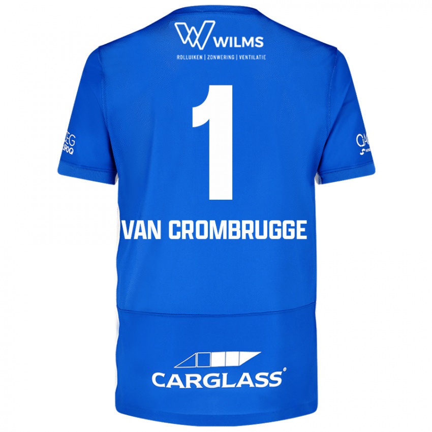 Herren Hendrik Van Crombrugge #1 Blau Heimtrikot Trikot 2024/25 T-Shirt