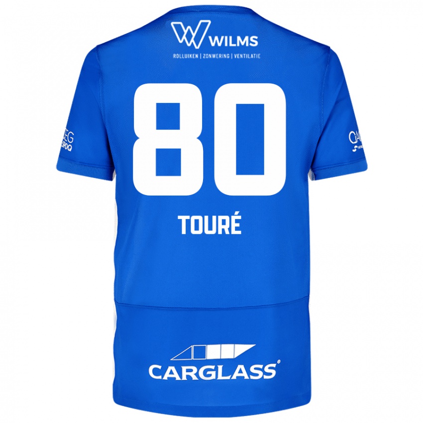 Herren Saïdou Touré #80 Blau Heimtrikot Trikot 2024/25 T-Shirt