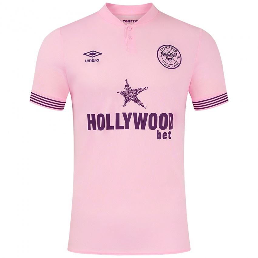 Herren Josh Djoro #0 Rosa Auswärtstrikot Trikot 2024/25 T-Shirt