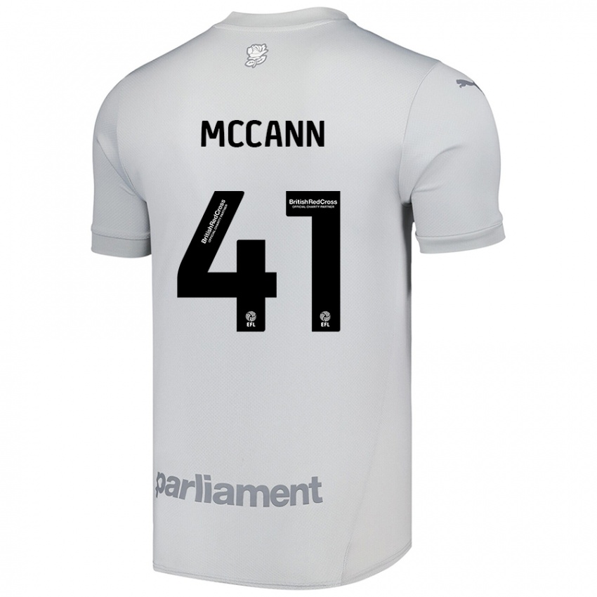 Herren Bayley Mccann #41 Silbergrau Auswärtstrikot Trikot 2024/25 T-Shirt