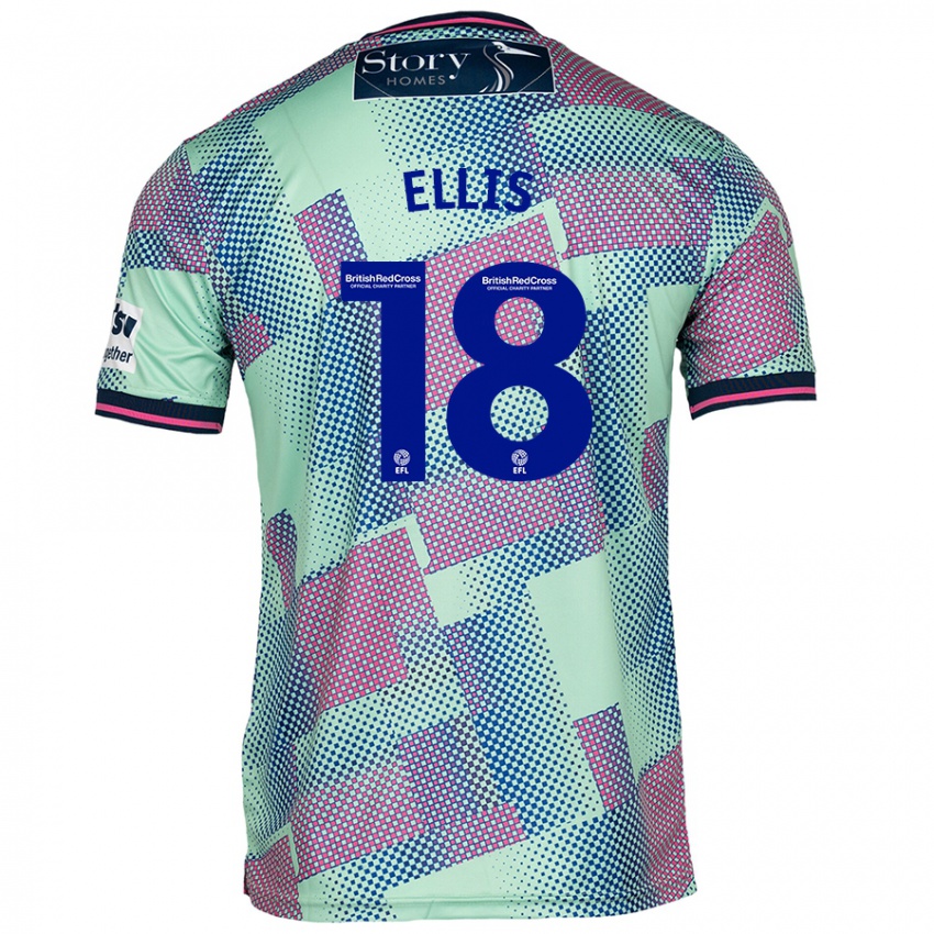 Herren Jack Ellis #18 Grün Auswärtstrikot Trikot 2024/25 T-Shirt