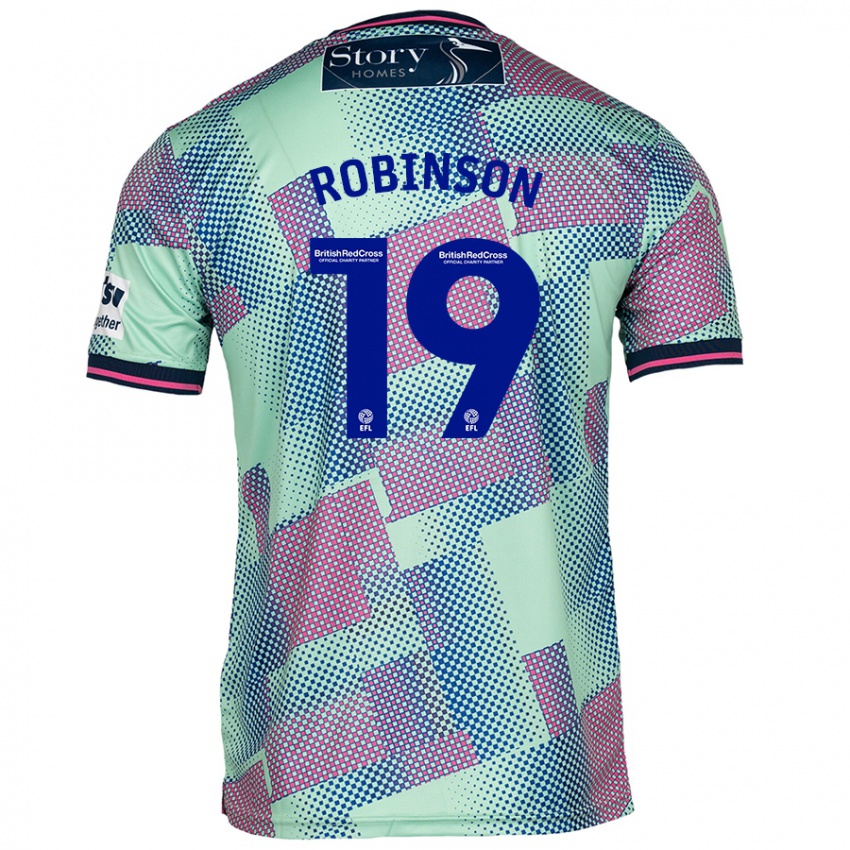 Herren Jack Robinson #19 Grün Auswärtstrikot Trikot 2024/25 T-Shirt