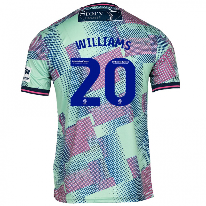 Herren Ben Williams #20 Grün Auswärtstrikot Trikot 2024/25 T-Shirt