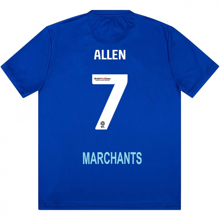 Herren Emily Allen #7 Grün Auswärtstrikot Trikot 2024/25 T-Shirt