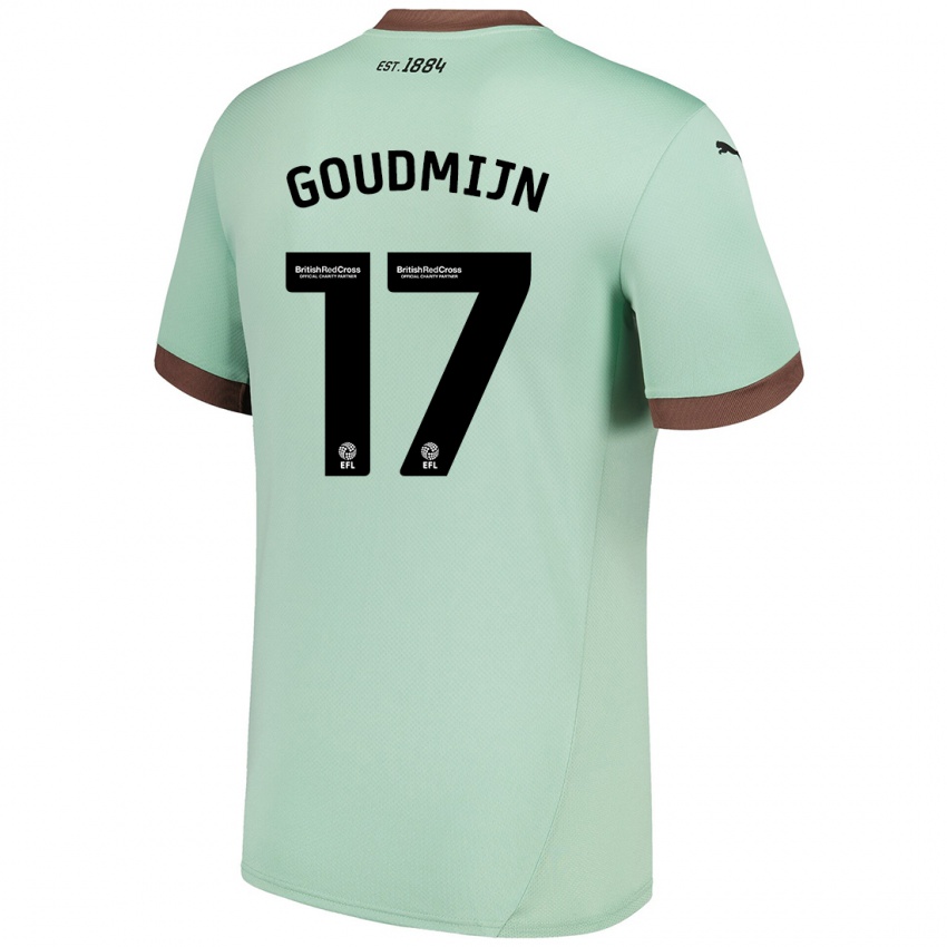 Herren Kenzo Goudmijn #17 Blassgrün Auswärtstrikot Trikot 2024/25 T-Shirt