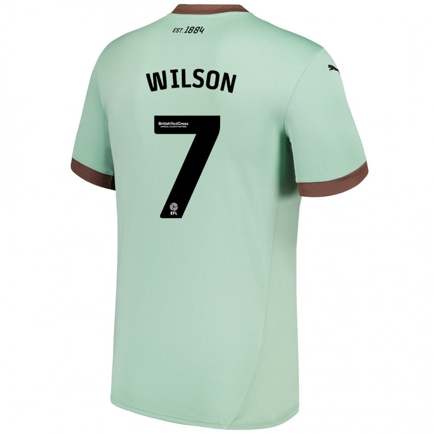 Herren Emelia Wilson #7 Blassgrün Auswärtstrikot Trikot 2024/25 T-Shirt