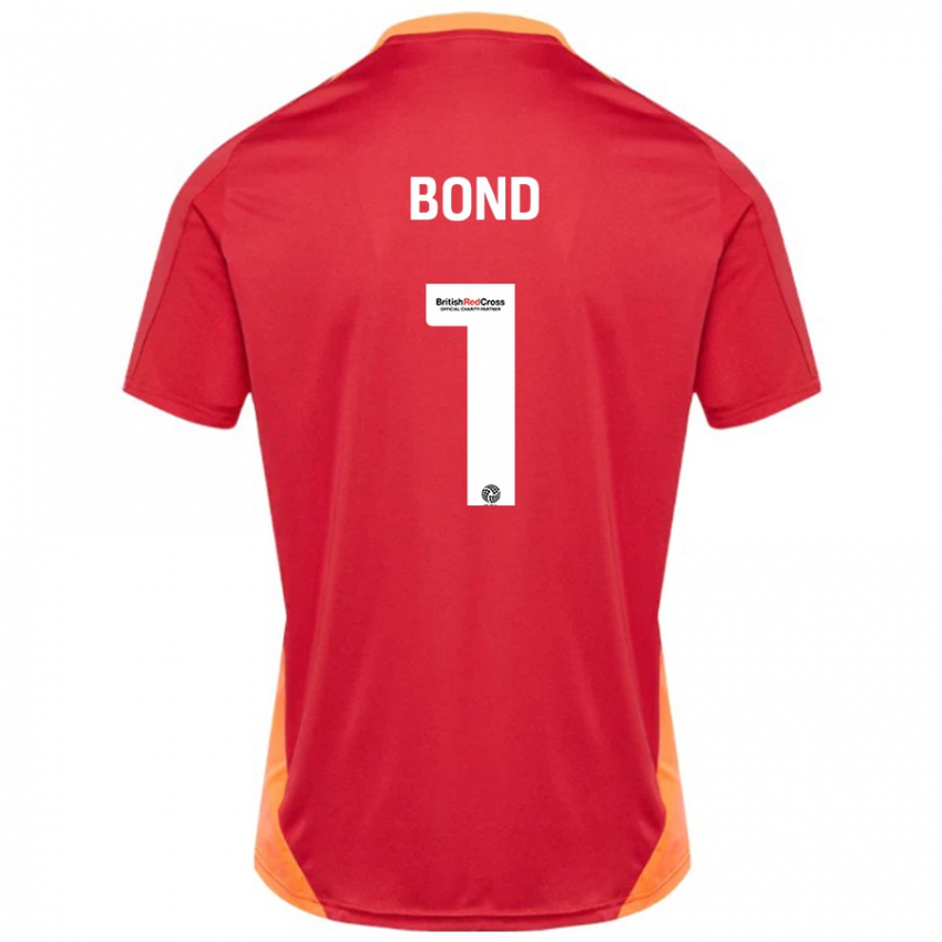 Herren Abbi Bond #1 Blau Cremeweiß Auswärtstrikot Trikot 2024/25 T-Shirt