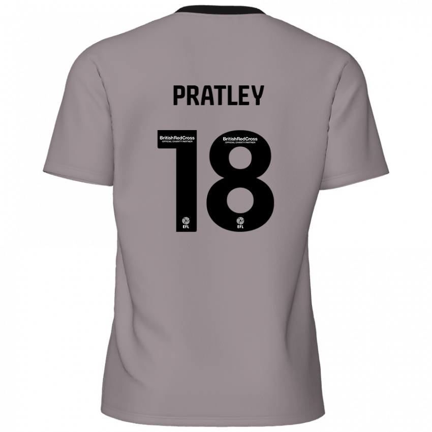 Herren Darren Pratley #18 Grau Auswärtstrikot Trikot 2024/25 T-Shirt