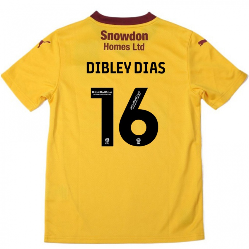 Herren Matt Dibley-Dias #16 Orange Burgunderrot Auswärtstrikot Trikot 2024/25 T-Shirt