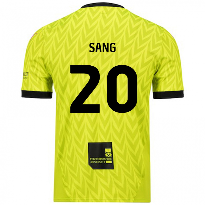 Herren Tom Sang #20 Fluoreszierend Grün Auswärtstrikot Trikot 2024/25 T-Shirt