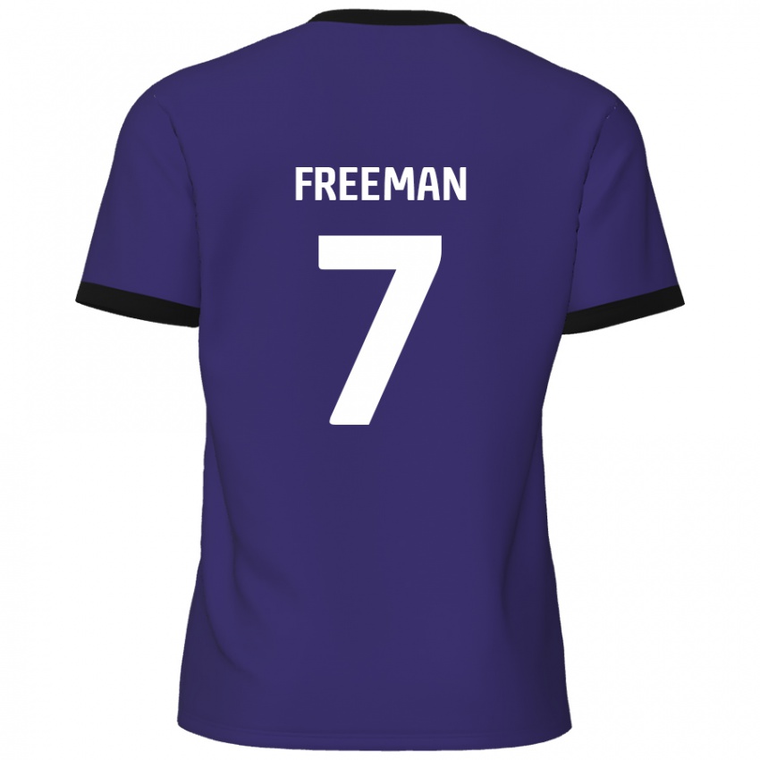 Herren Nick Freeman #7 Lila Auswärtstrikot Trikot 2024/25 T-Shirt