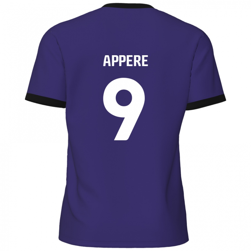 Herren Louis Appéré #9 Lila Auswärtstrikot Trikot 2024/25 T-Shirt