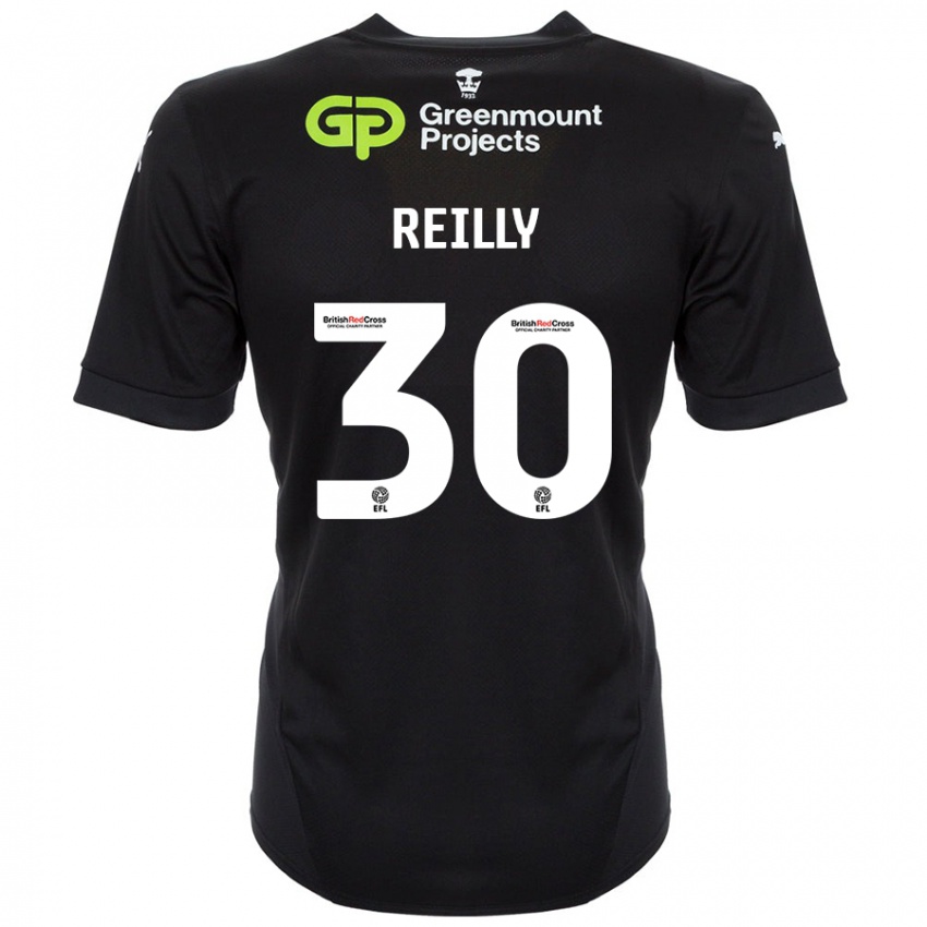 Herren Jack Reilly #30 Schwarz Auswärtstrikot Trikot 2024/25 T-Shirt