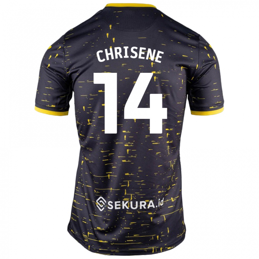 Herren Ben Chrisene #14 Schwarz Gelb Auswärtstrikot Trikot 2024/25 T-Shirt