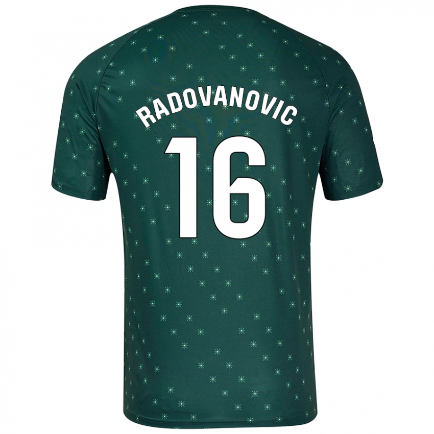 Herren Aleksandar Radovanovic #16 Dunkelgrün Auswärtstrikot Trikot 2024/25 T-Shirt