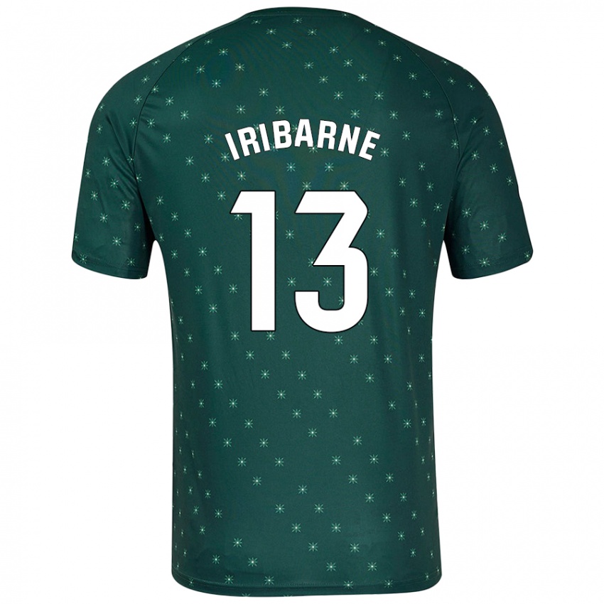 Herren Bruno Iribarne #13 Dunkelgrün Auswärtstrikot Trikot 2024/25 T-Shirt