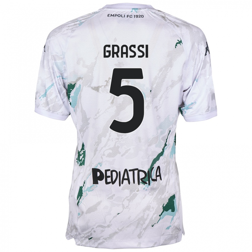 Herren Alberto Grassi #5 Grau Auswärtstrikot Trikot 2024/25 T-Shirt