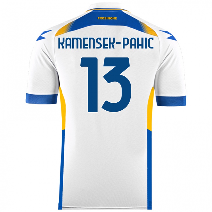 Herren Matjaz Kamensek-Pahic #13 Weiß Auswärtstrikot Trikot 2024/25 T-Shirt