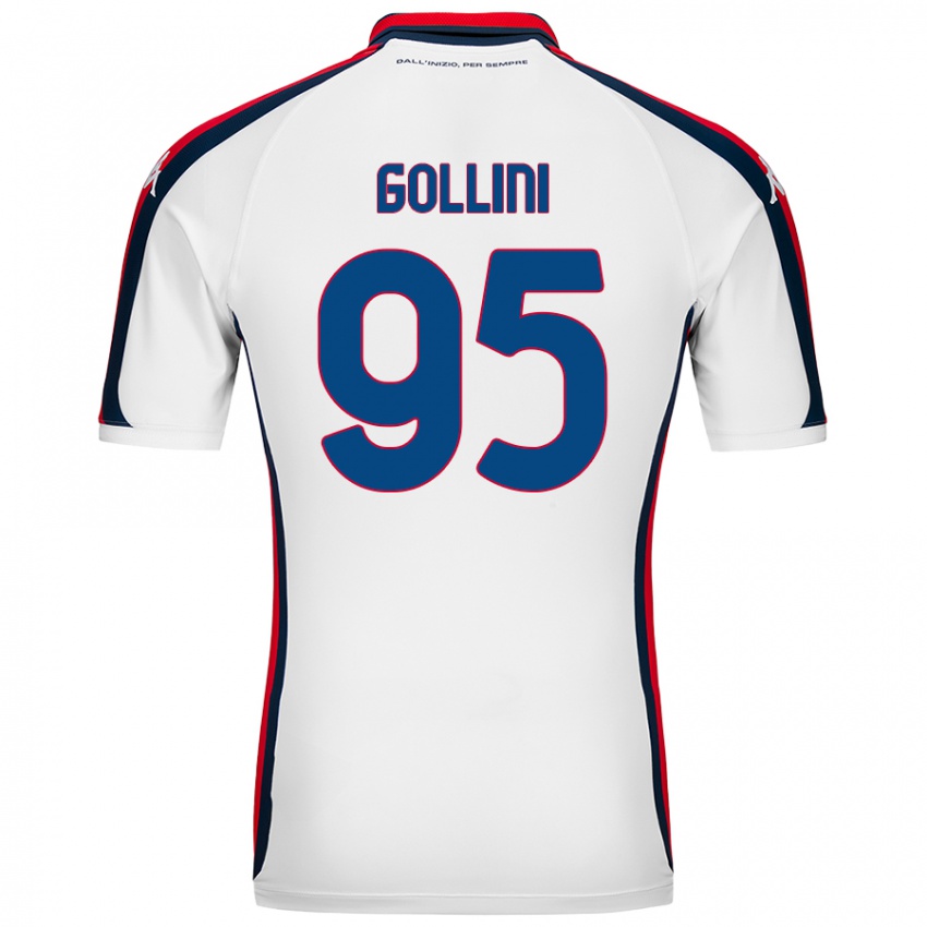 Herren Pierluigi Gollini #95 Weiß Auswärtstrikot Trikot 2024/25 T-Shirt