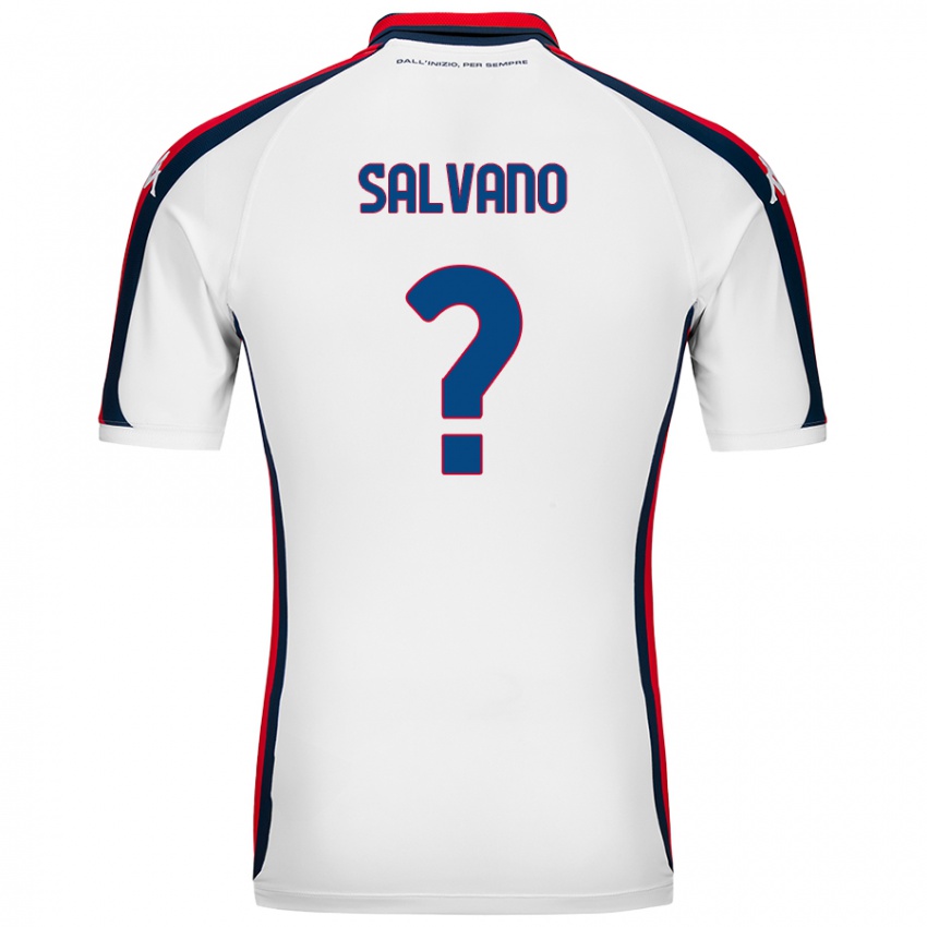 Herren Daniele Salvano #0 Weiß Auswärtstrikot Trikot 2024/25 T-Shirt