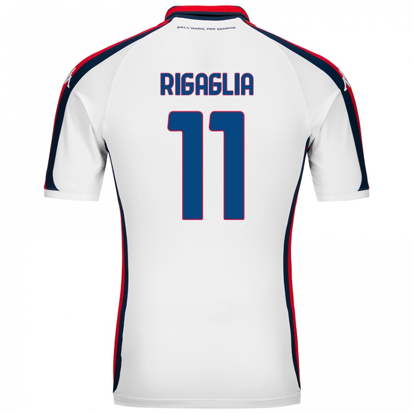 Herren Alison Rigaglia #11 Weiß Auswärtstrikot Trikot 2024/25 T-Shirt