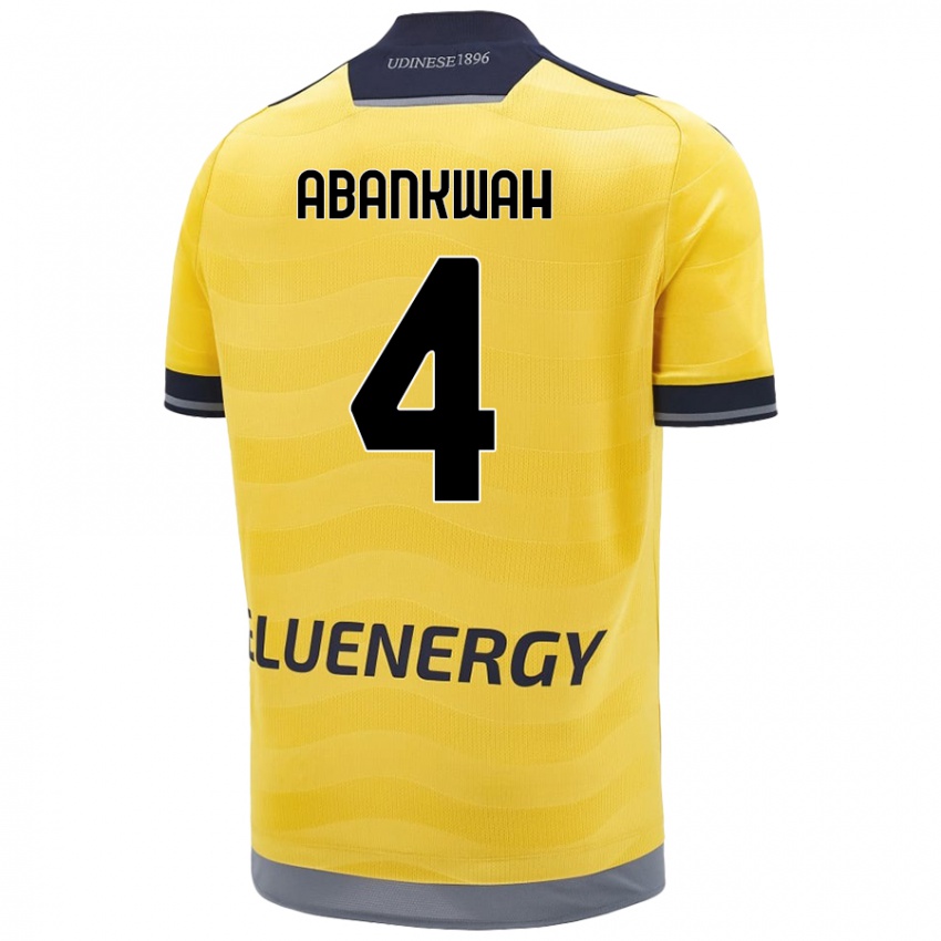 Herren James Abankwah #4 Golden Auswärtstrikot Trikot 2024/25 T-Shirt