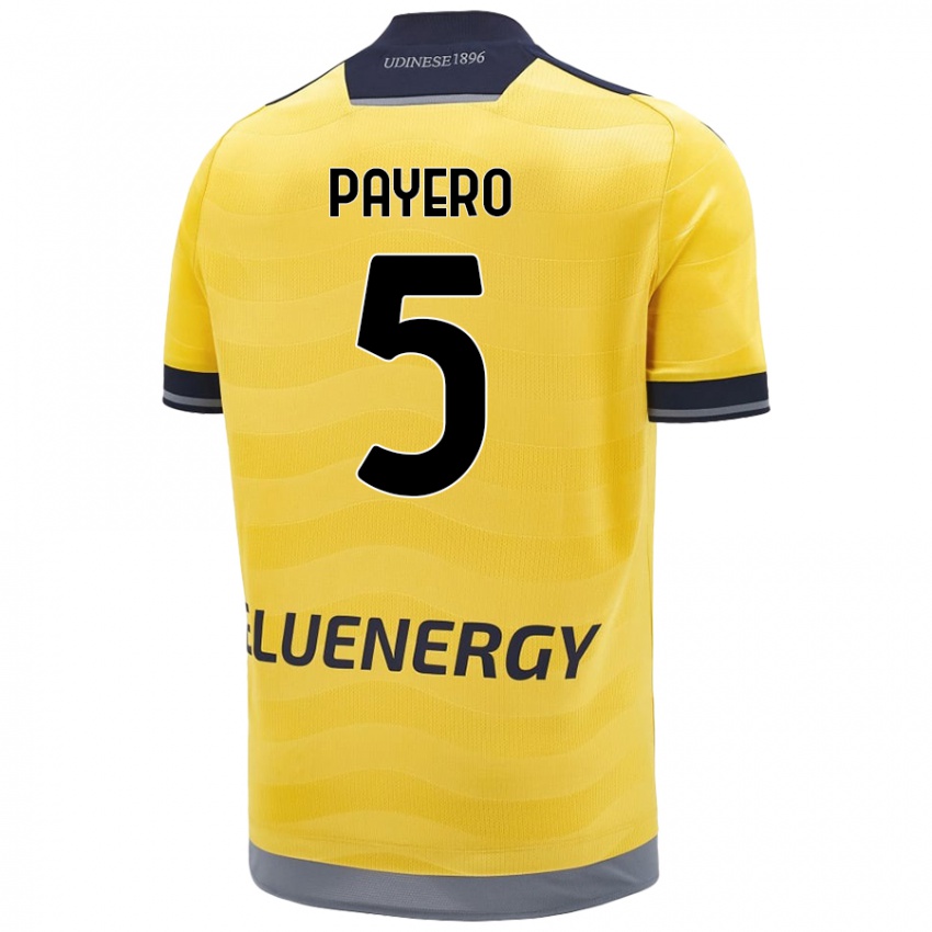 Herren Martín Payero #5 Golden Auswärtstrikot Trikot 2024/25 T-Shirt