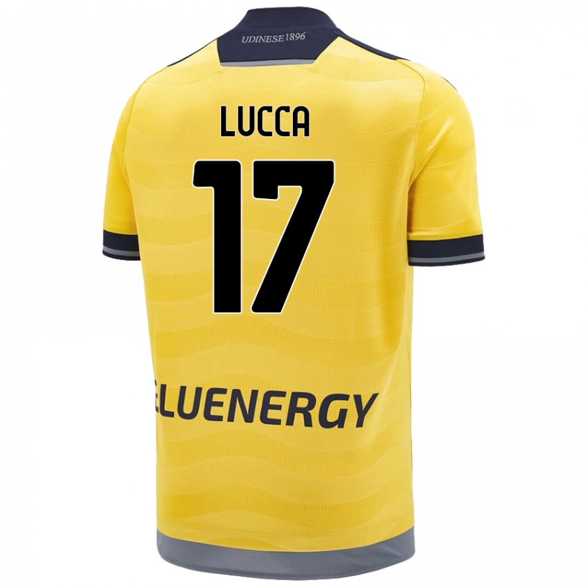 Herren Lorenzo Lucca #17 Golden Auswärtstrikot Trikot 2024/25 T-Shirt