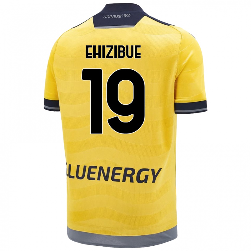 Herren Kingsley Ehizibue #19 Golden Auswärtstrikot Trikot 2024/25 T-Shirt