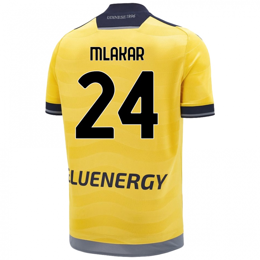 Herren Lorenzo Mlakar #24 Golden Auswärtstrikot Trikot 2024/25 T-Shirt