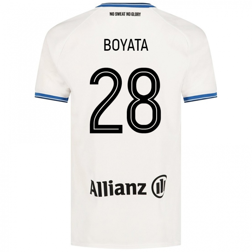 Herren Dedryck Boyata #28 Weiß Auswärtstrikot Trikot 2024/25 T-Shirt